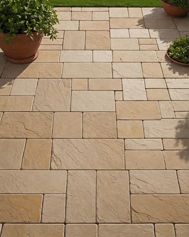 Limestone Tile with Chiseled Edges