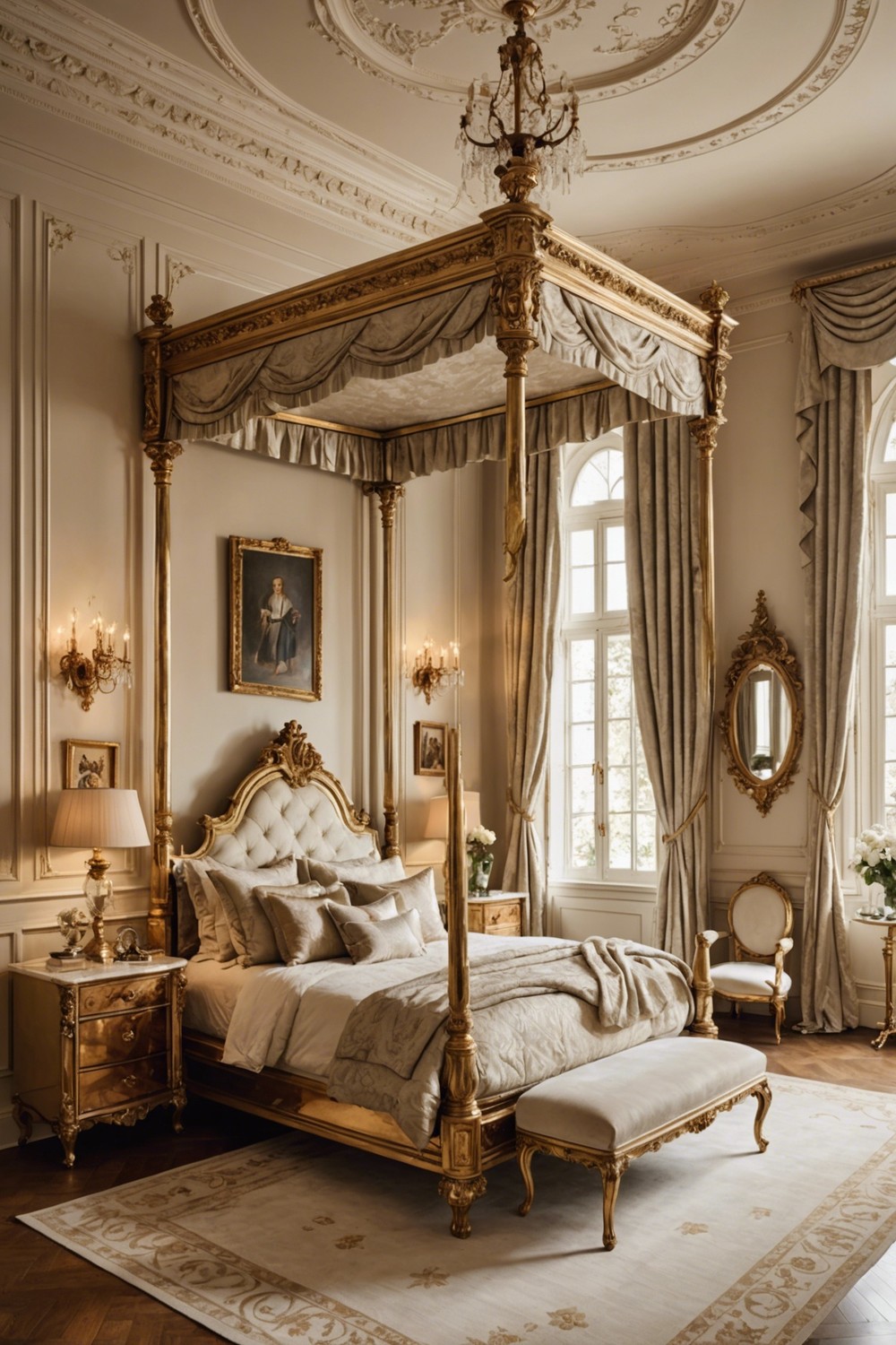 Luxe Metallics: A Bedroom That Shines Like Gold
