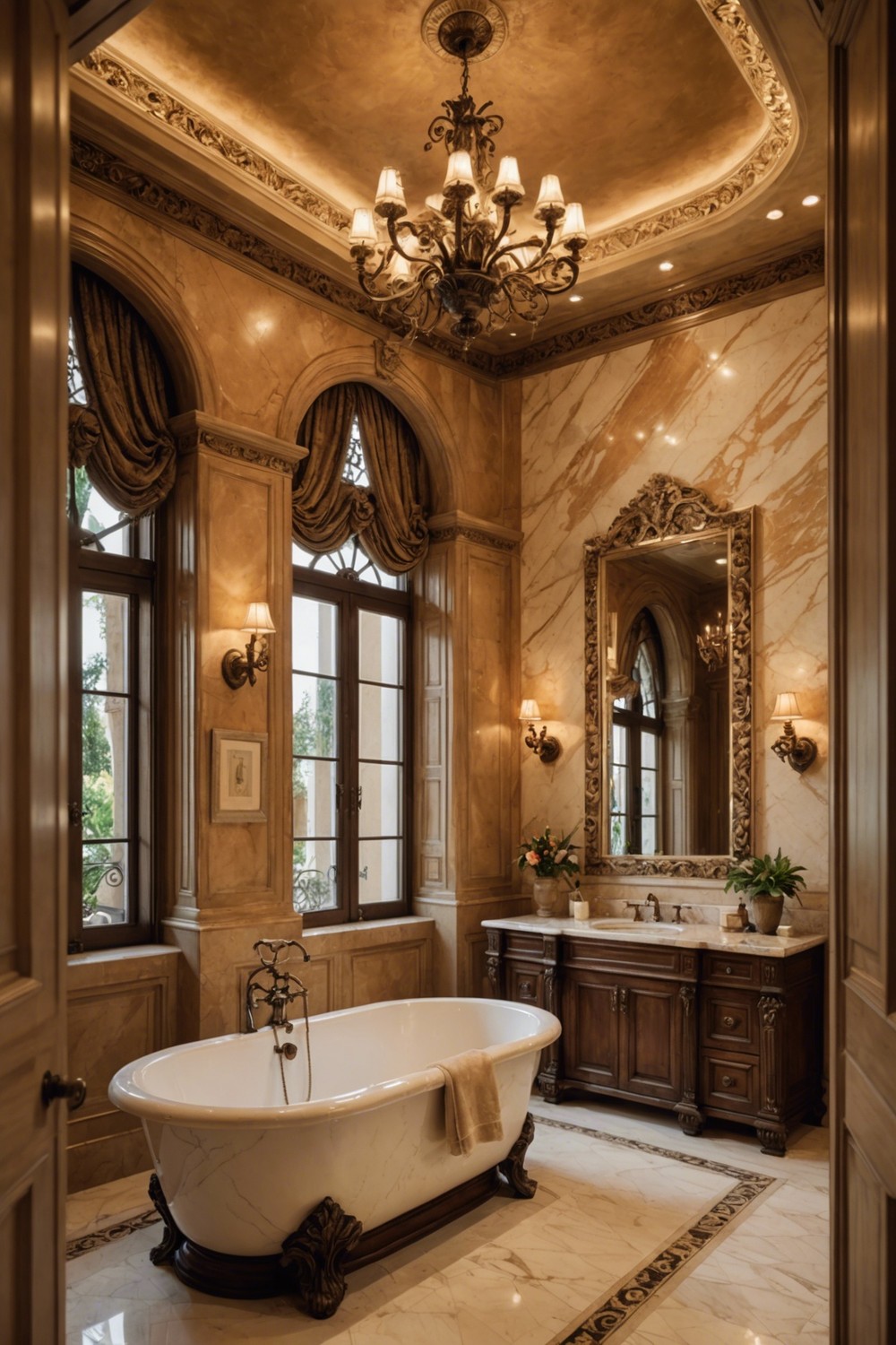 Luxurious Marble Accents