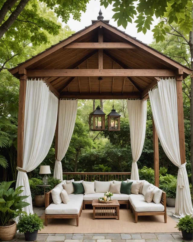 Luxury Gazebo with Comfortable Seating