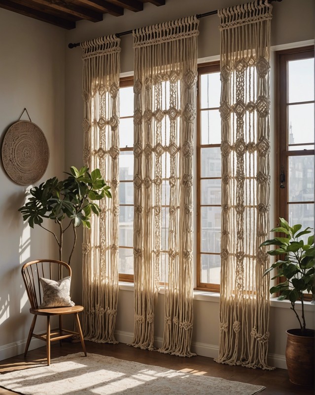 Macrame curtains