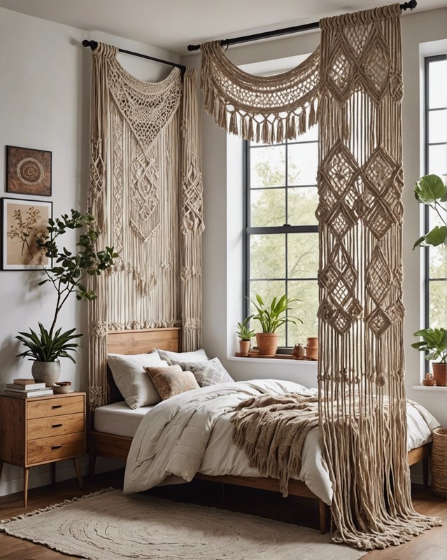 Macrame curtains