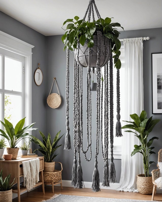 Macrame plant hanger