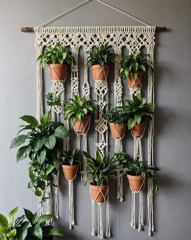 Macrame Plant Wall