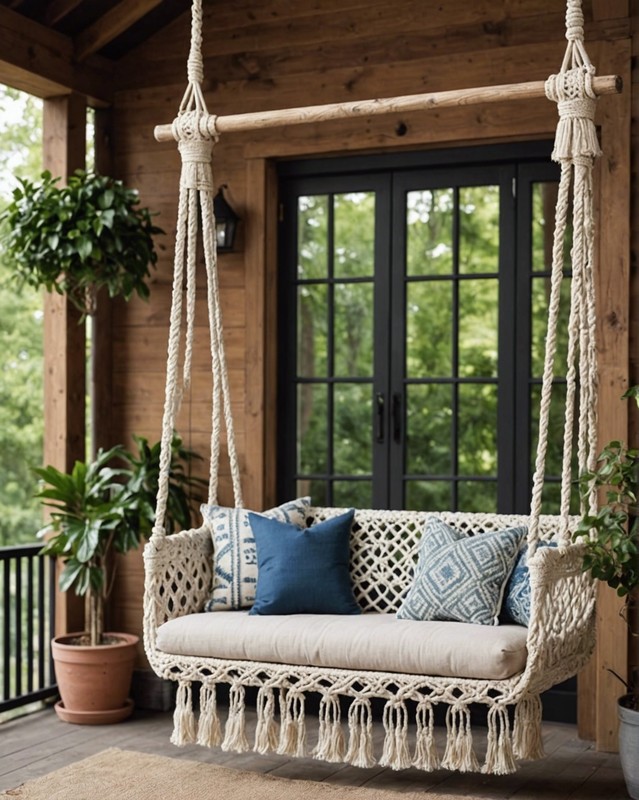 Macrame Swing with Tassels