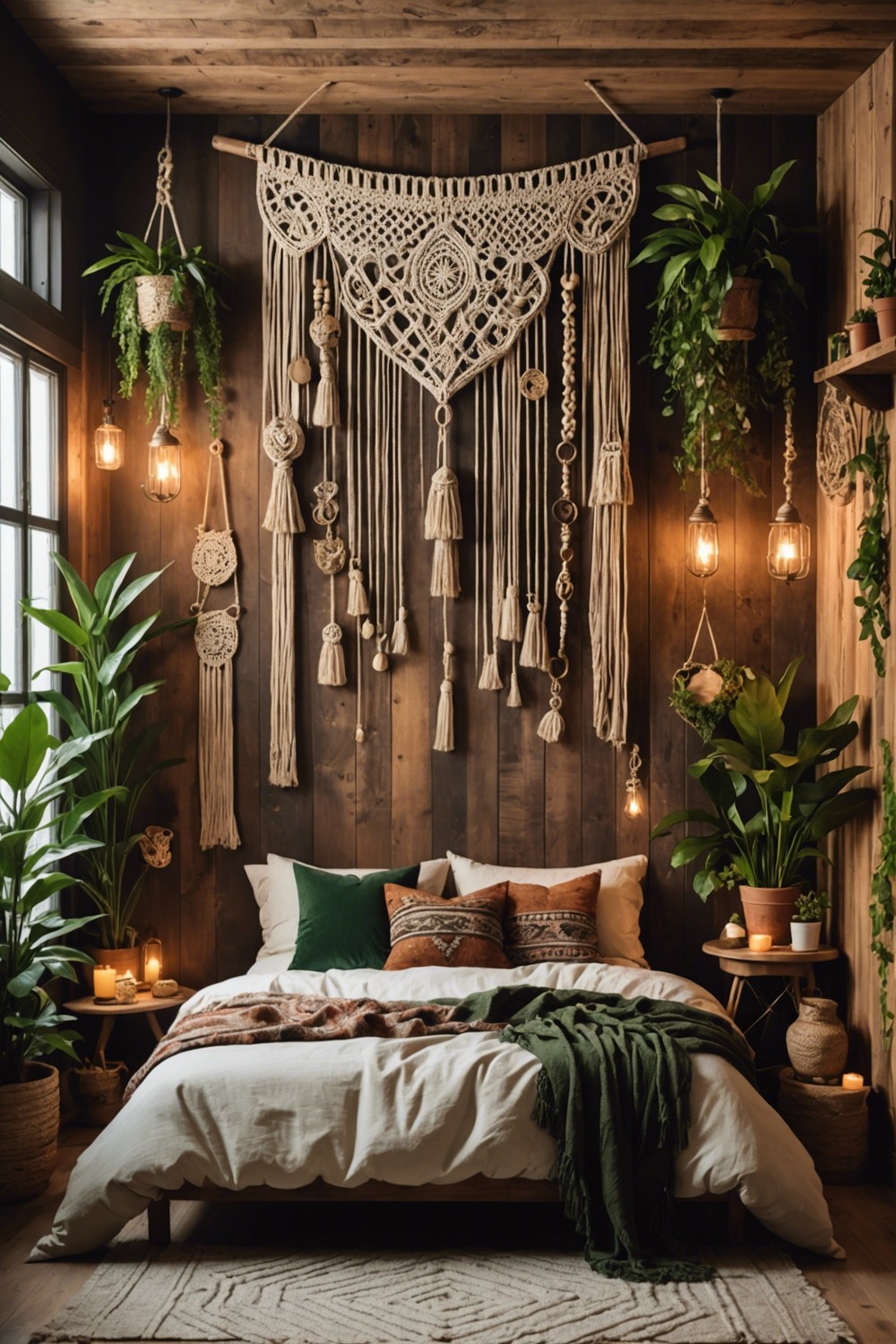 Macramé Wall Hangings with Storage Pockets