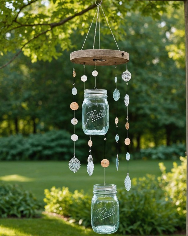 Mason Jar Wind Chimes