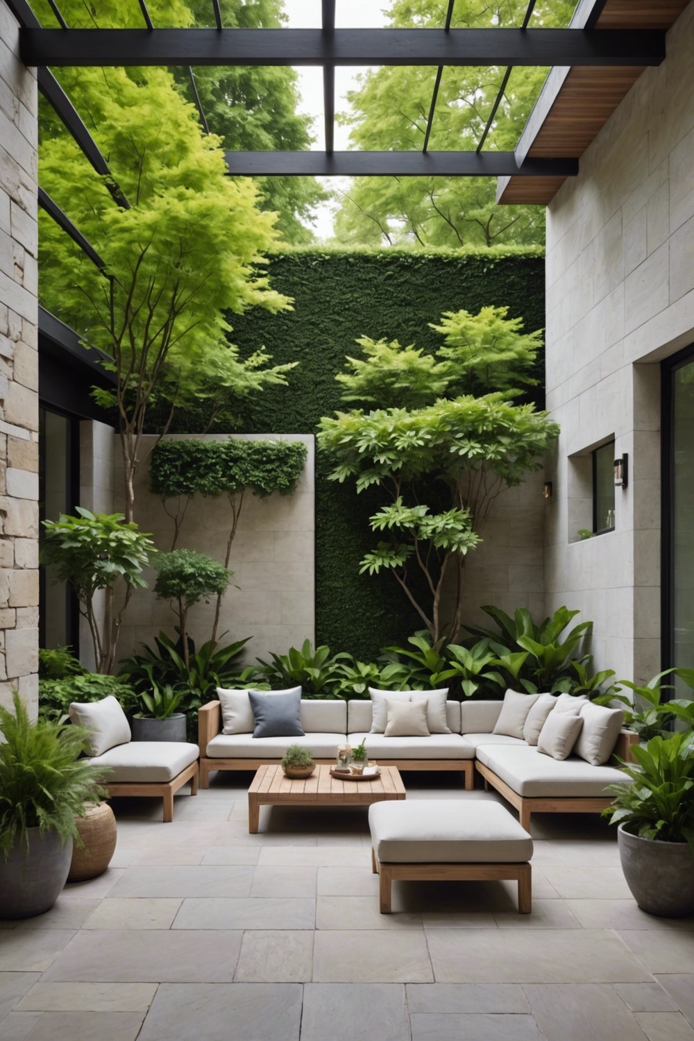 Minimalist Patio with Clean Lines
