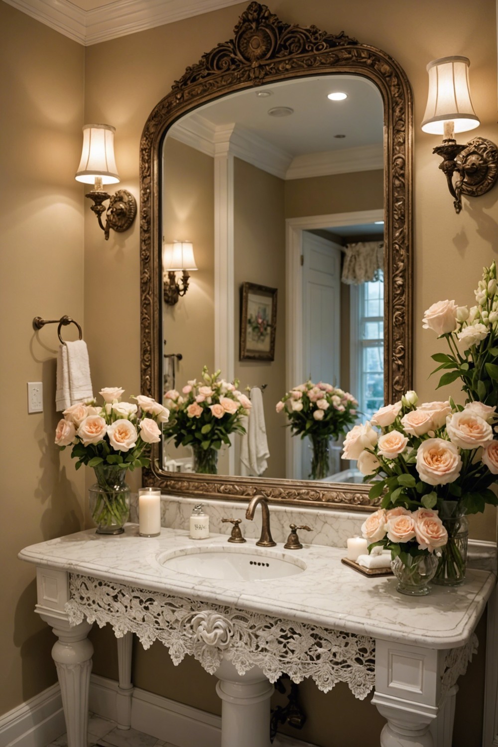 Mirrors with Decorative Skirts for a Whimsical Touch