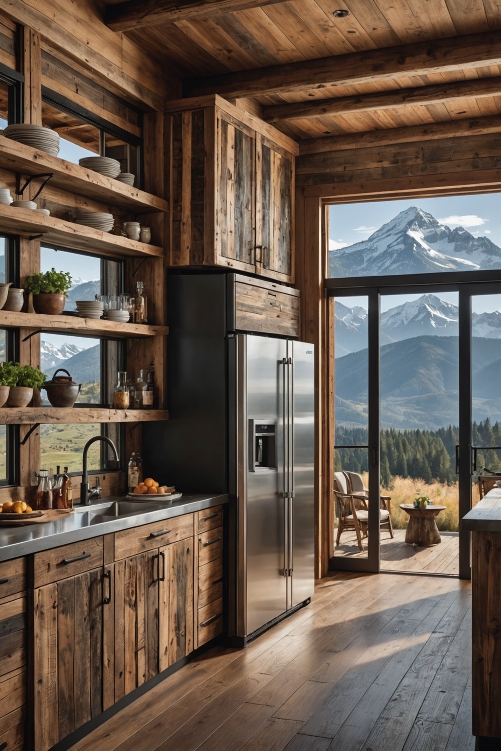 Modern Appliances with a Rustic Twist