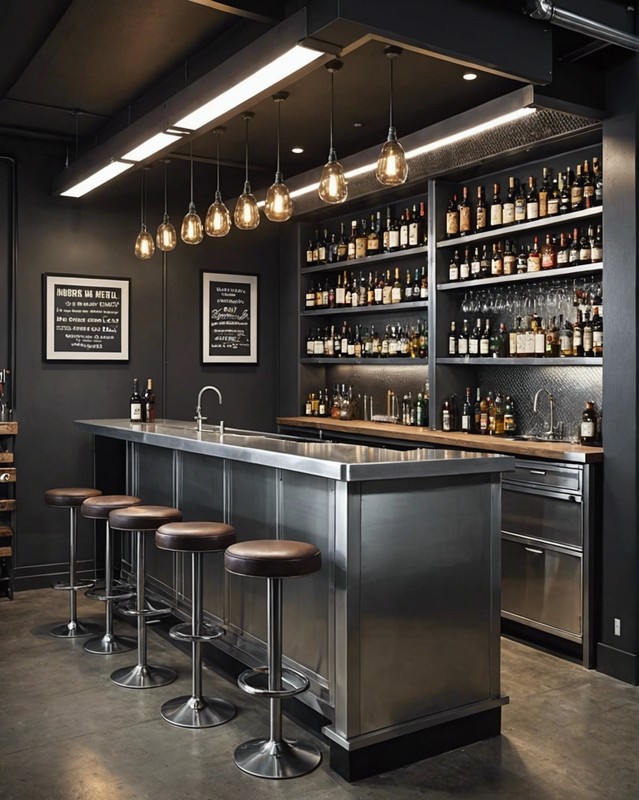 Modern metal bar