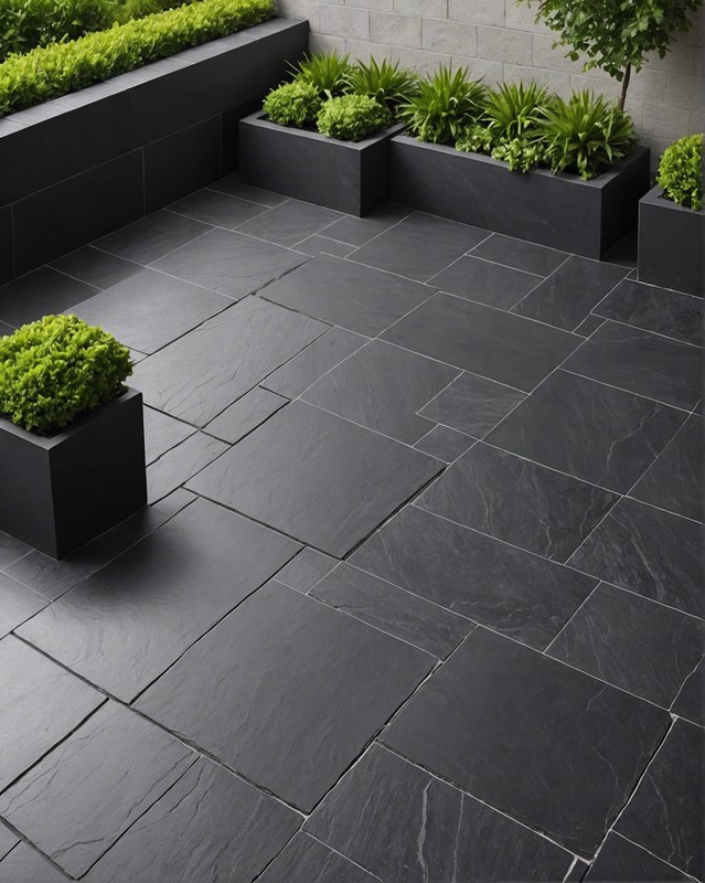 Mystique Black Limestone Tiles