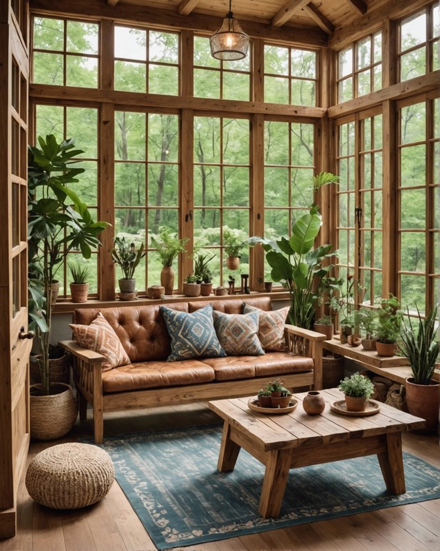 Natural wood furniture