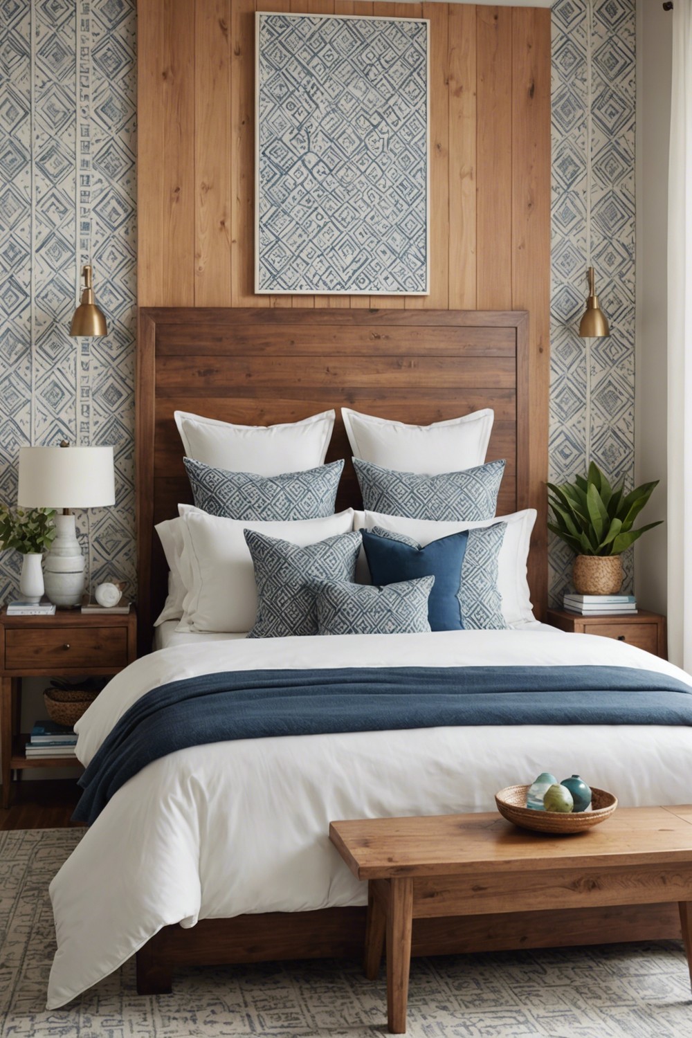 Neutral-Chic Oasis with a Pop of Pattern