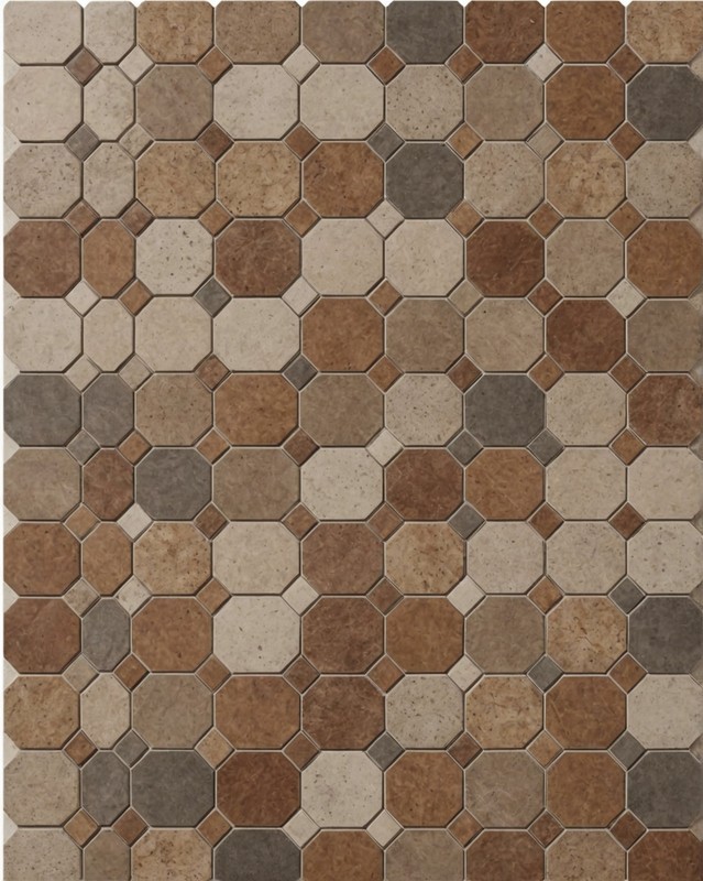 Octagon Pattern Porcelain Tiles from Florida Tile