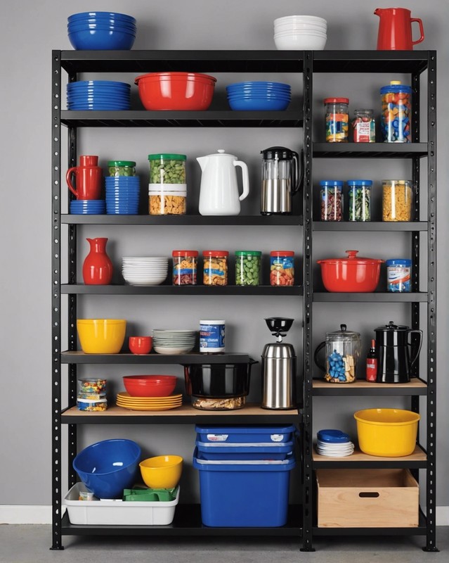 Open-frame shelves