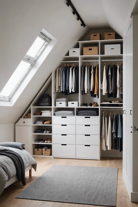 Opt for a Hanging Closet Organizer System