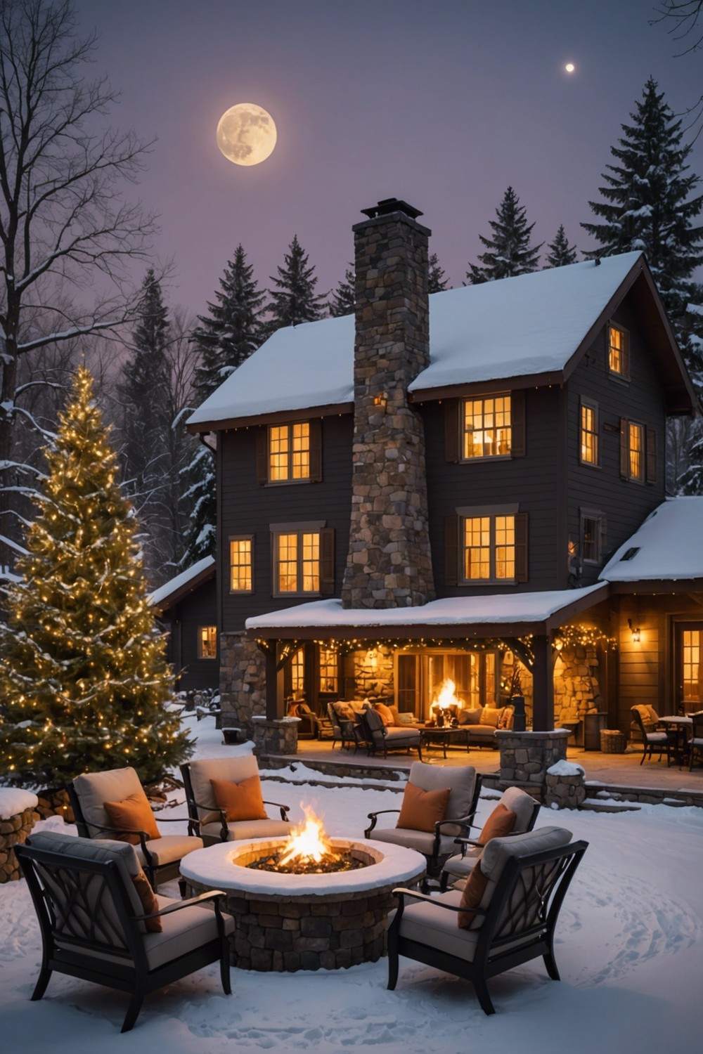 Outdoor Great Room Fireplace: