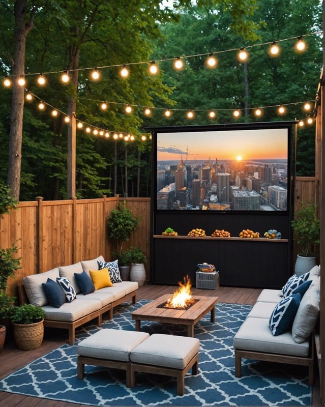 Outdoor movie screen