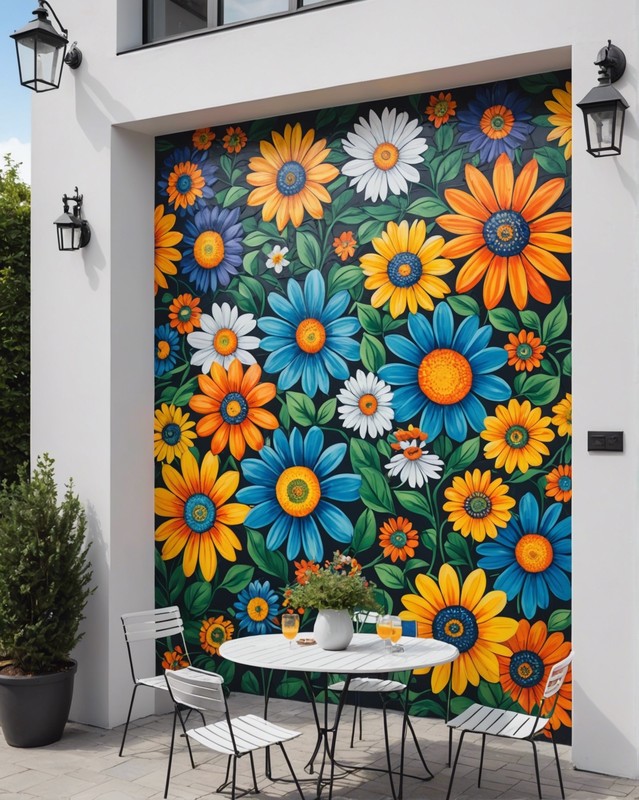 Paint a mural on a white wall