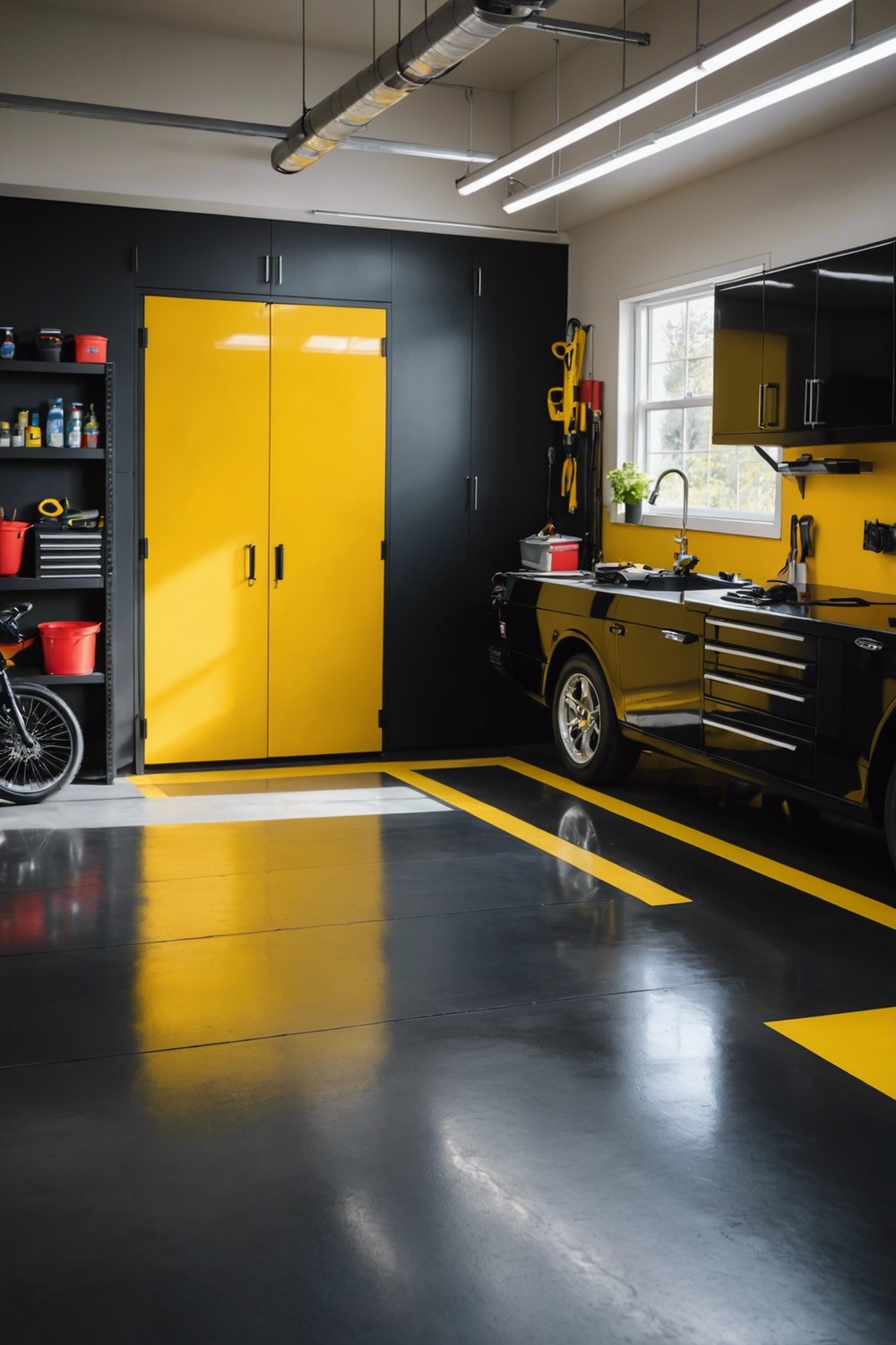 Painted Concrete: Add a Pop of Color