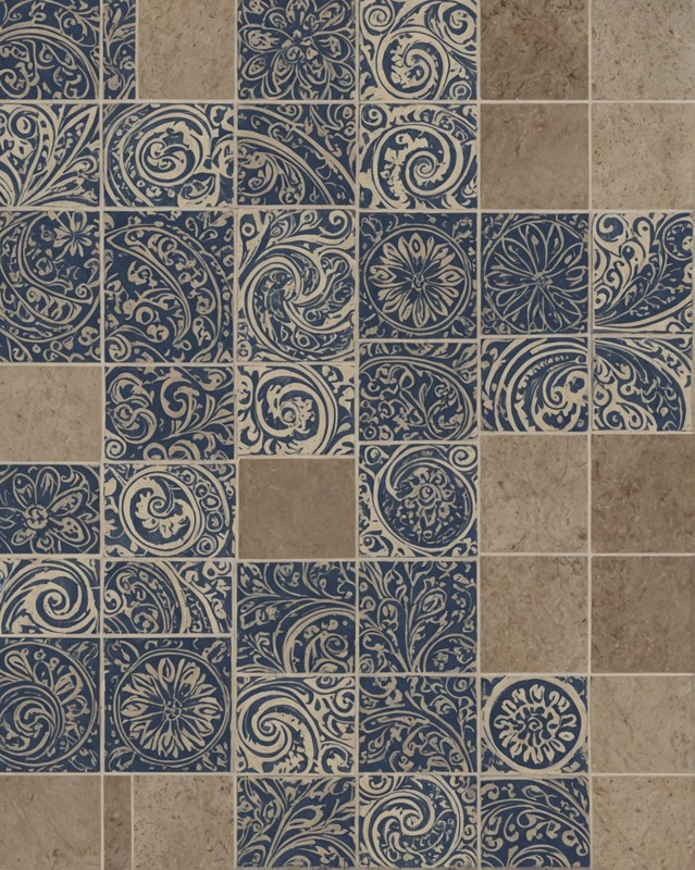 Paisley Pattern Porcelain Tiles from Florida Tile