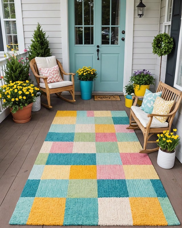 Pastel Checkerboard Rug