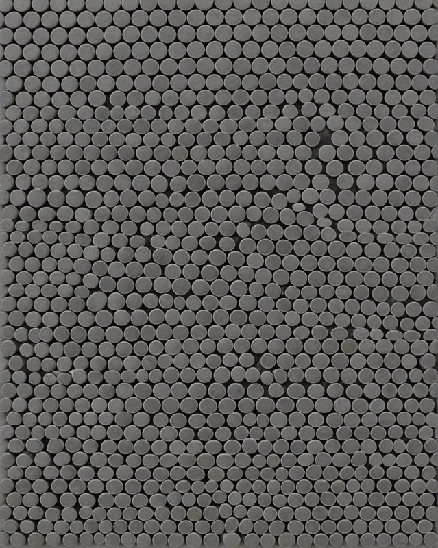Penny Round Grey 12x12 Porcelain Tile
