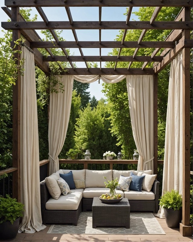 Pergola with Drapery