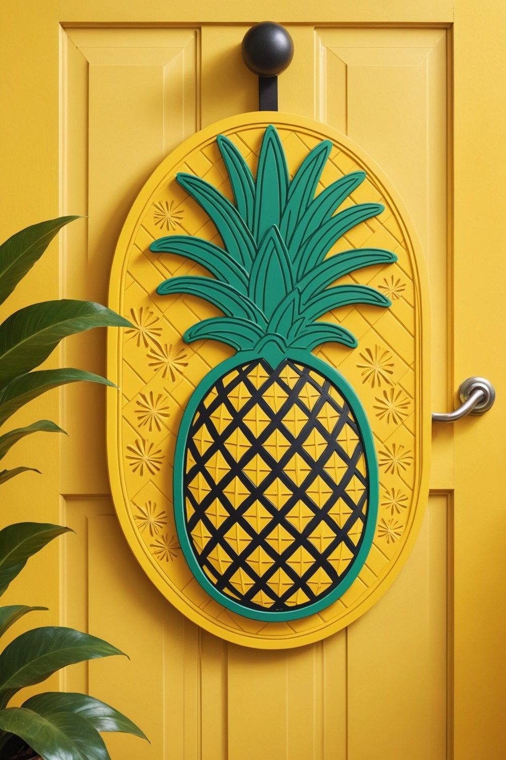 Pineapple Welcome Mat Hanger