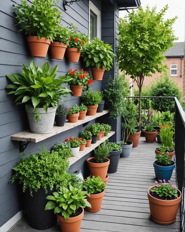 Plant Flowers and Herbs in Pots