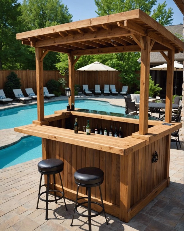 Poolside bar