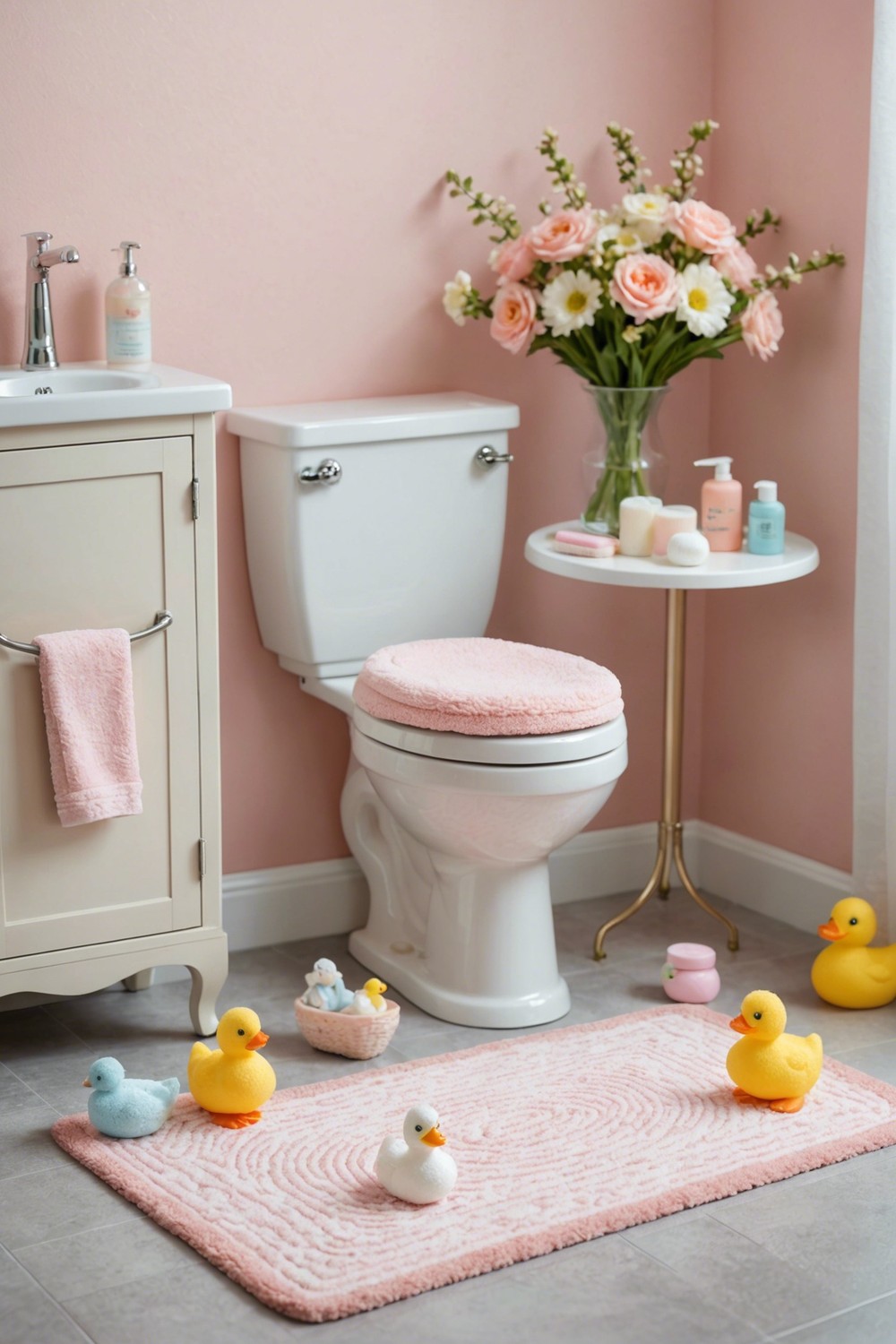 Pretty, Petite Bathroom Rugs