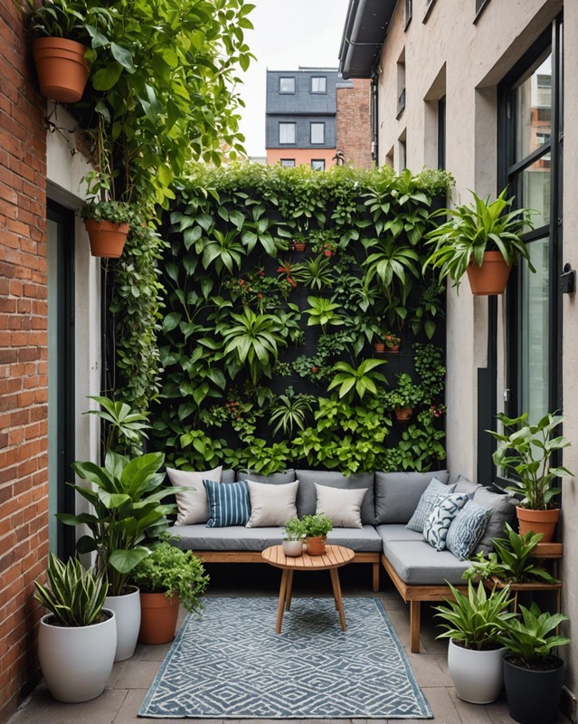 Privacy Screen with Plants