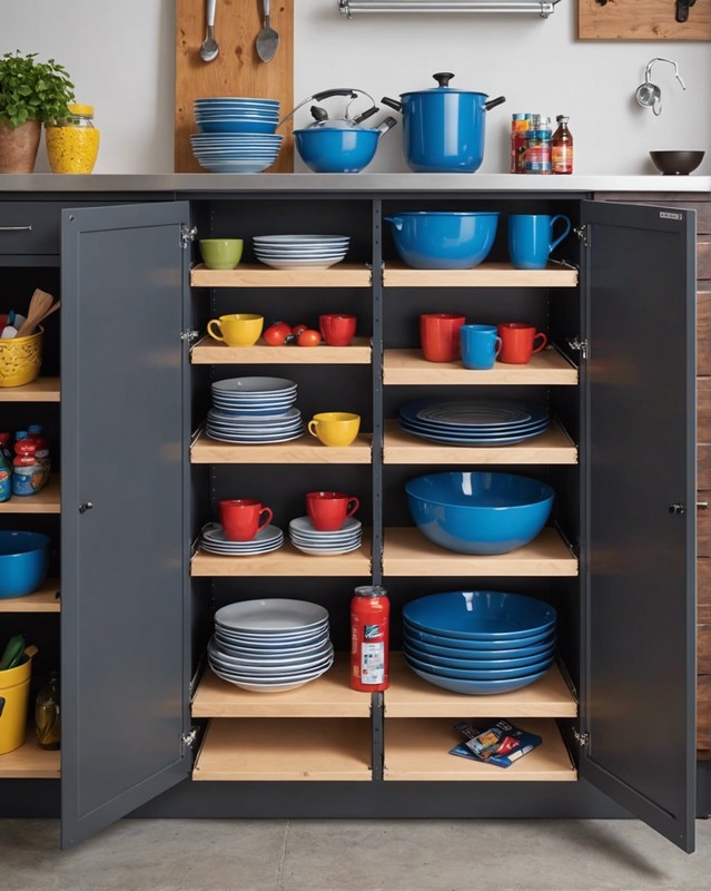 Pull-out shelves
