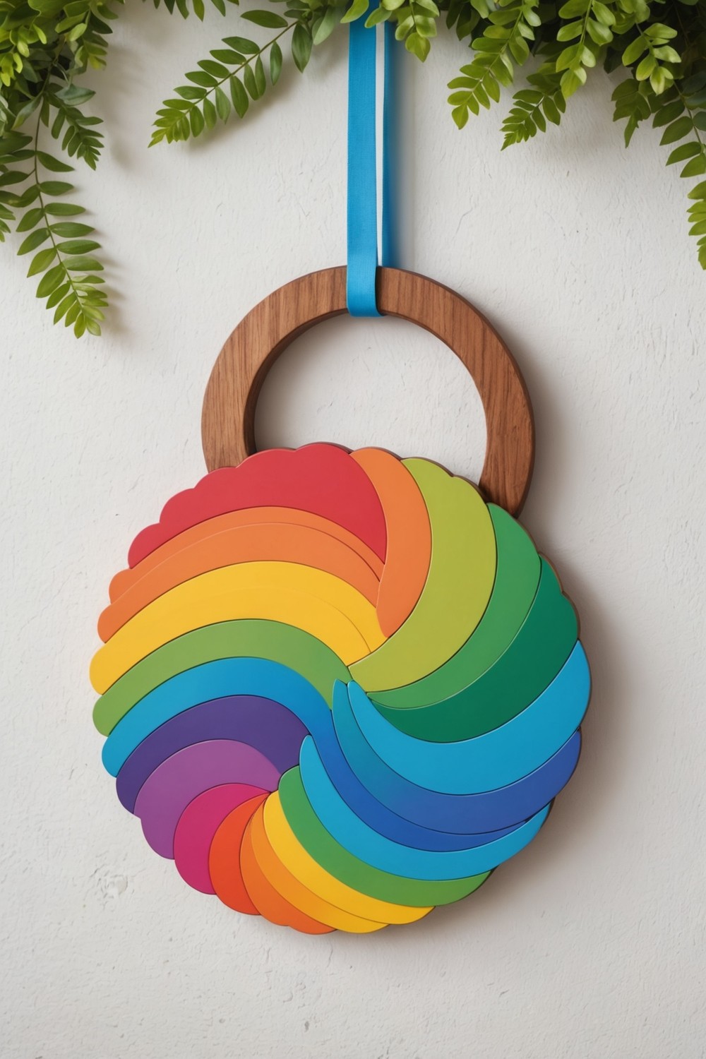 Rainbow Unfurled Door Hanger