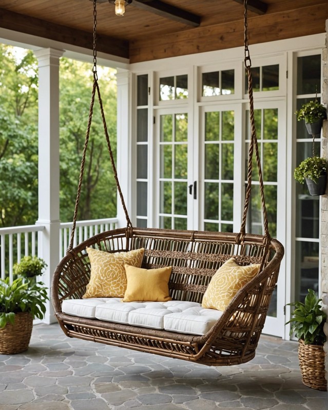 Rattan Porch Swing