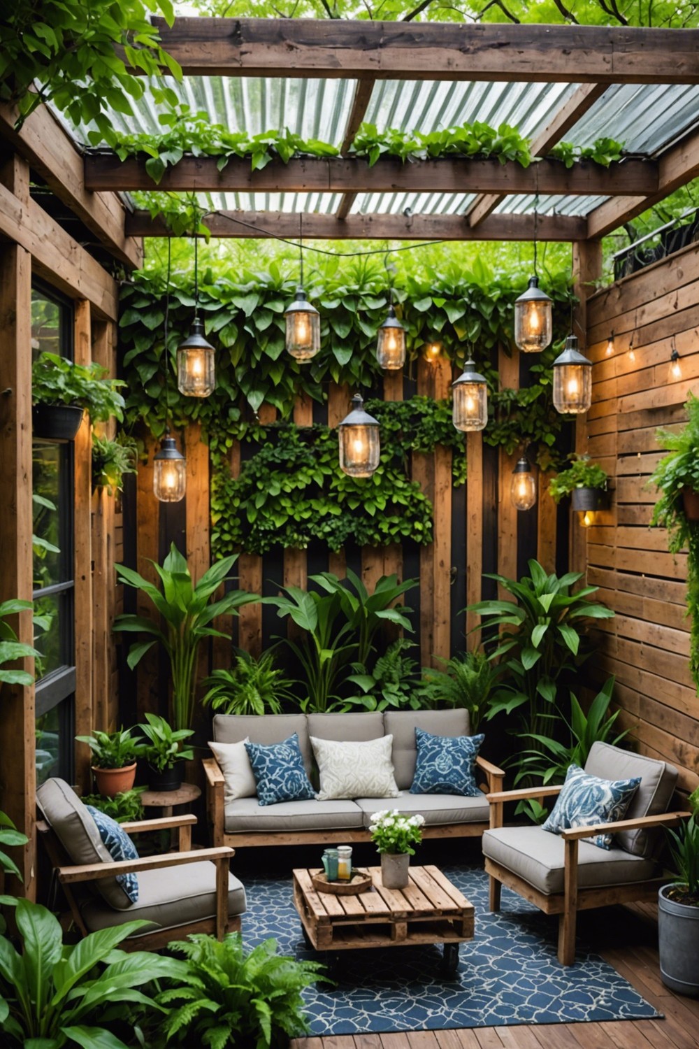 Recycled Material Patio Roof