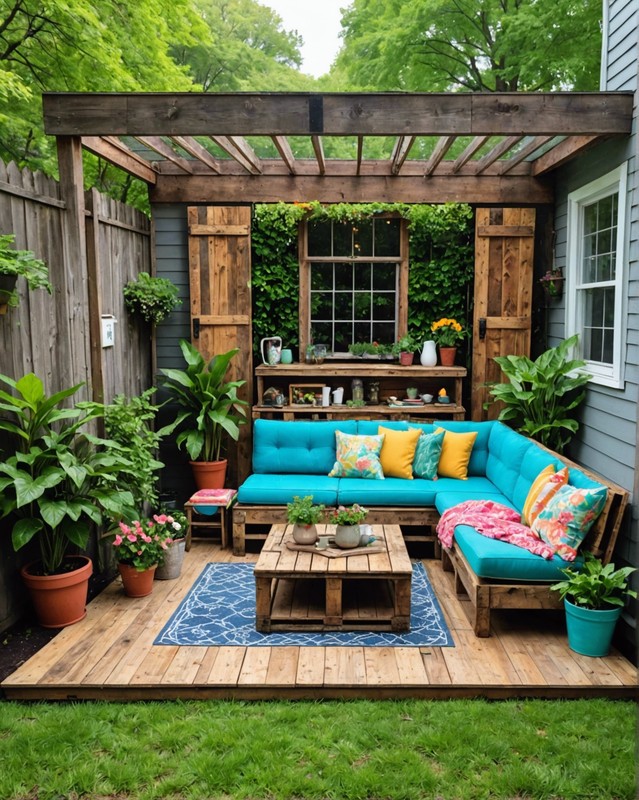 Repurposed Pool Deck Furniture