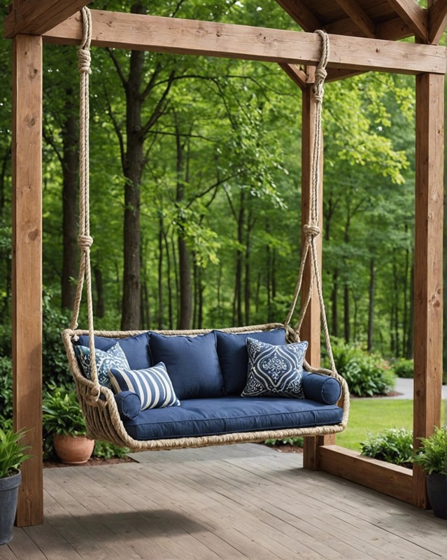 Rope Swing with Cushions