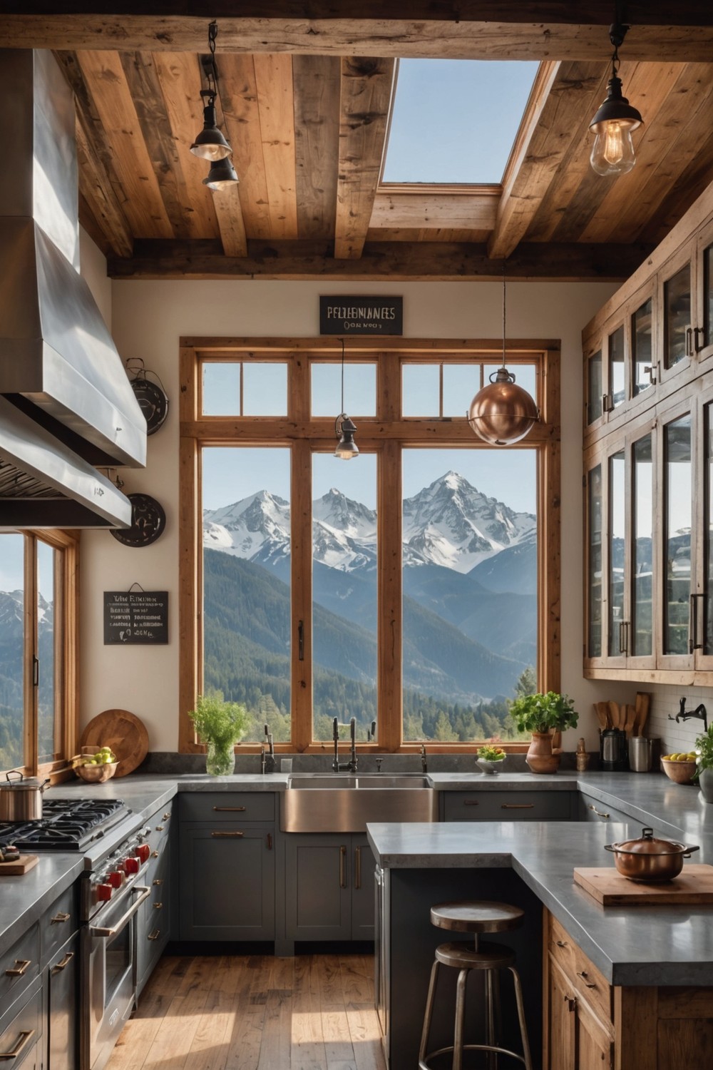 Rustic-Chic Accents in the Kitchen
