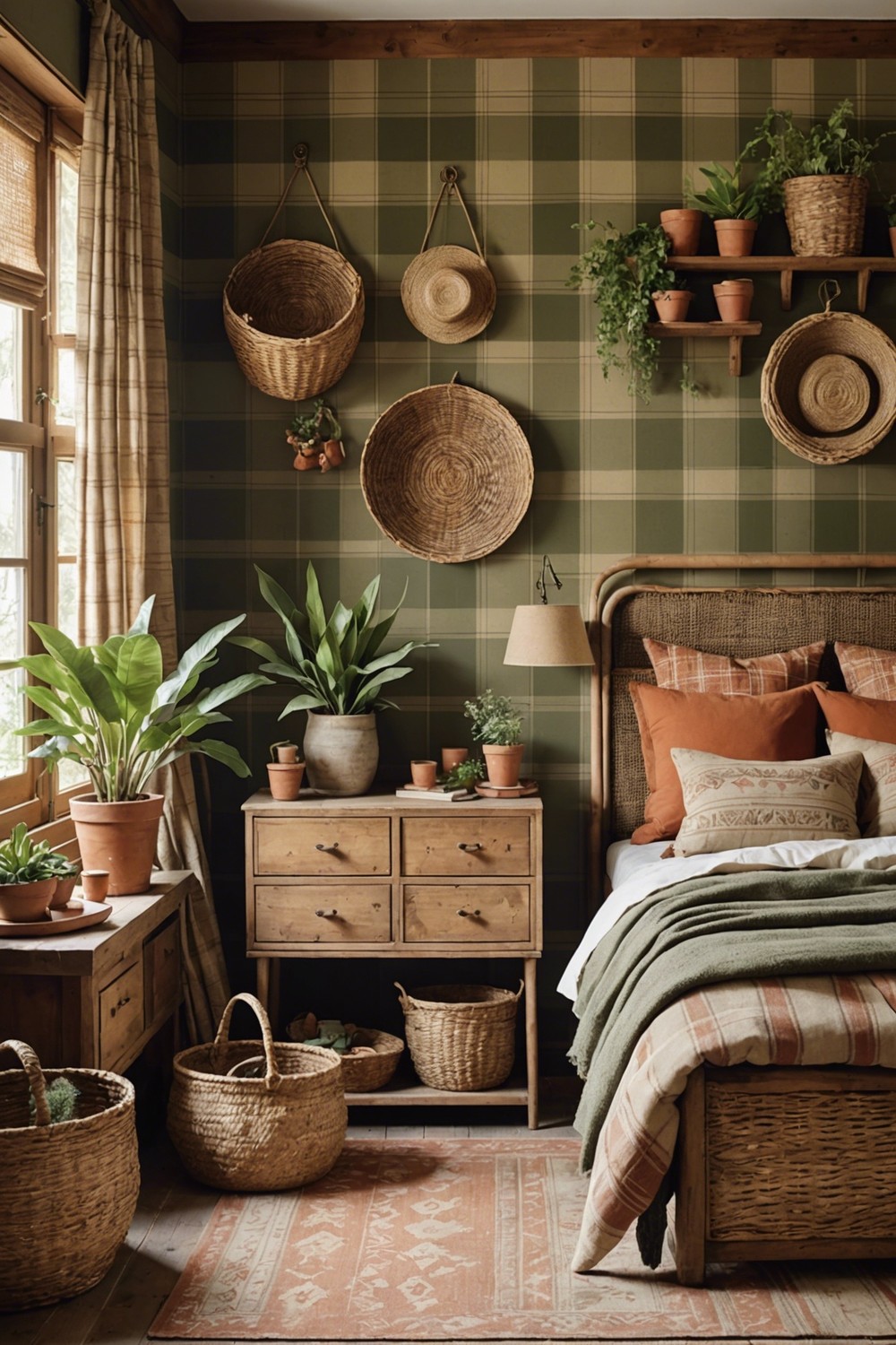 Rustic, Earthy Plaid