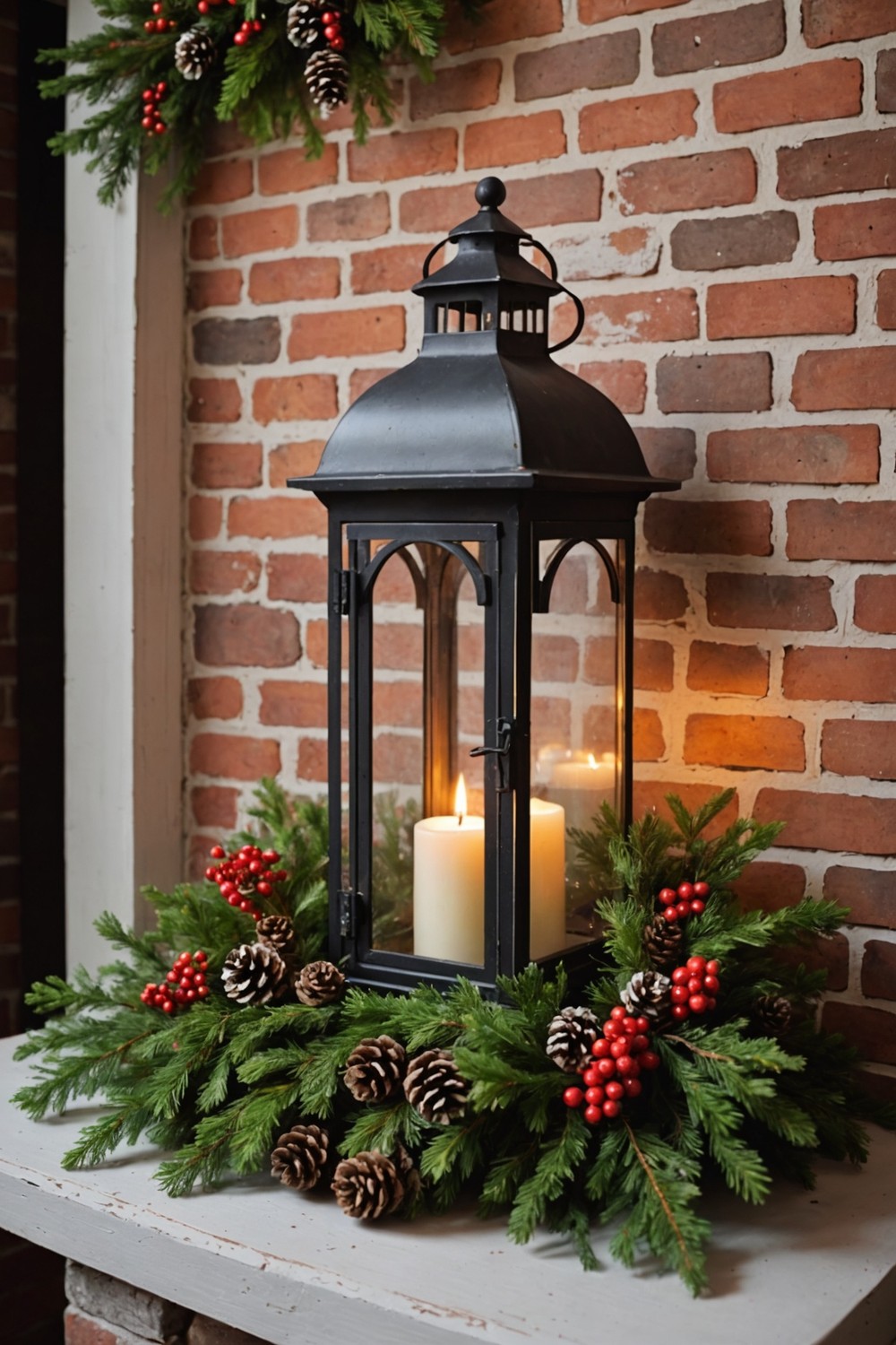 Rustic Lantern Centerpiece