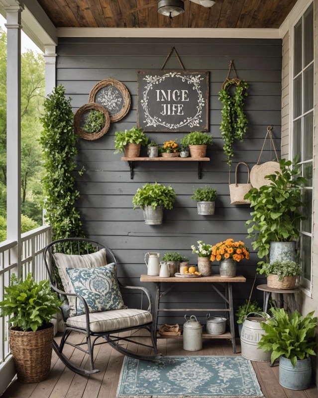 Rustic Metal Wall Art with Vintage Touch