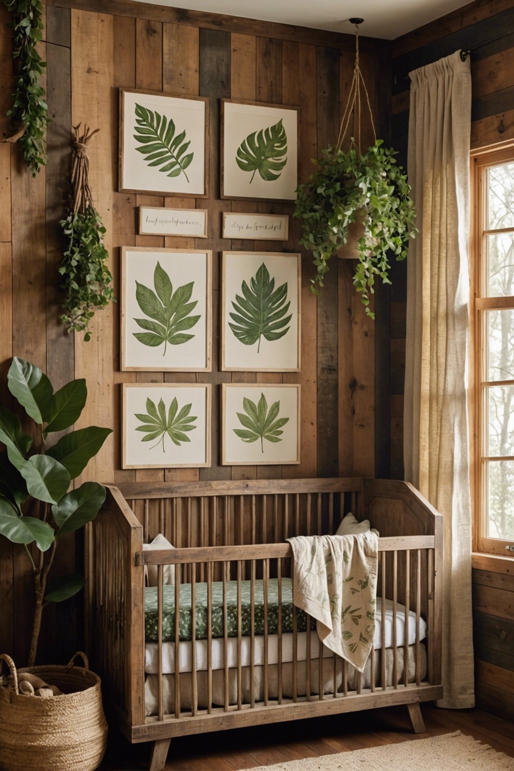 Rustic Wooden Crib Bedding