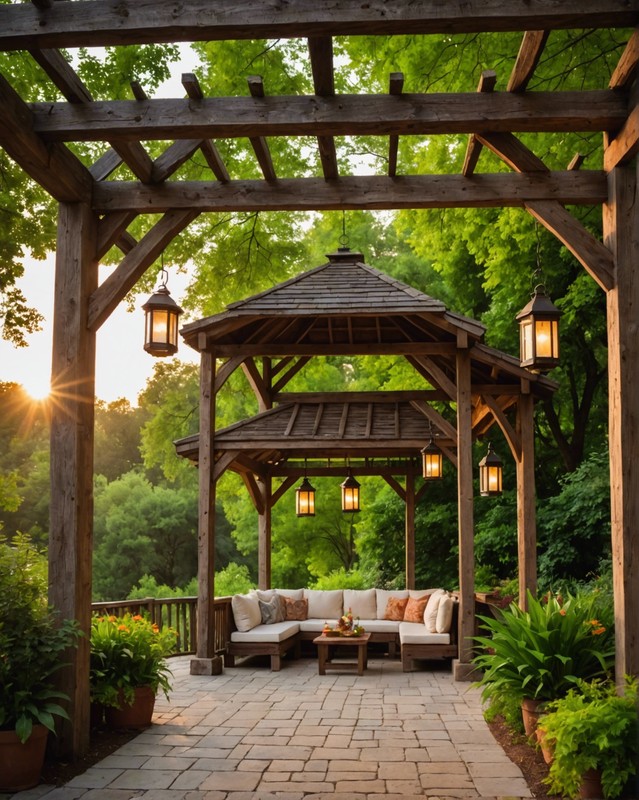 Rustic Wooden Gazebo