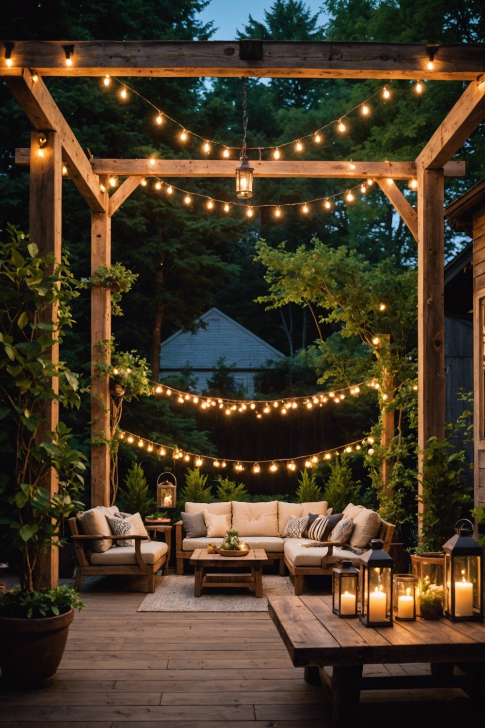 Rustic Wooden Patio