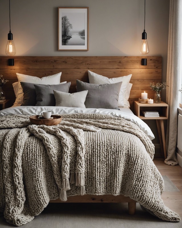 Scandinavian Haven: Cozy Textiles and Natural Wood