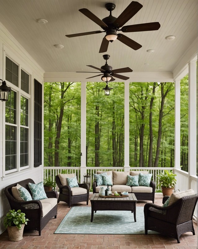 Screened-in with Ceiling Fan
