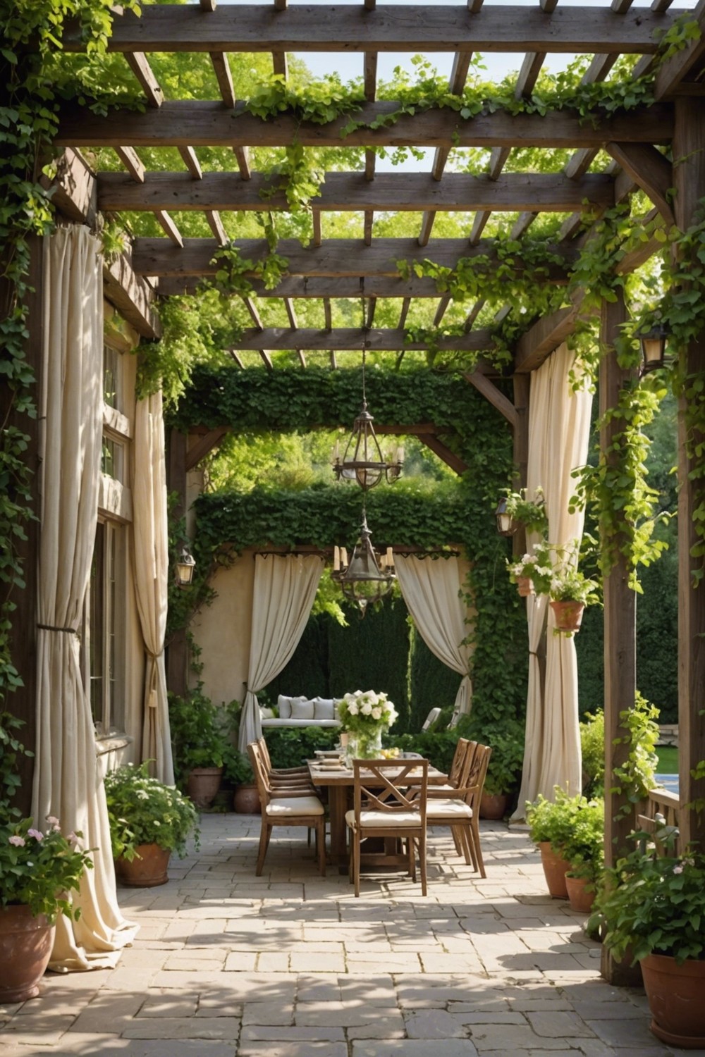 Shaded Pergola Patio
